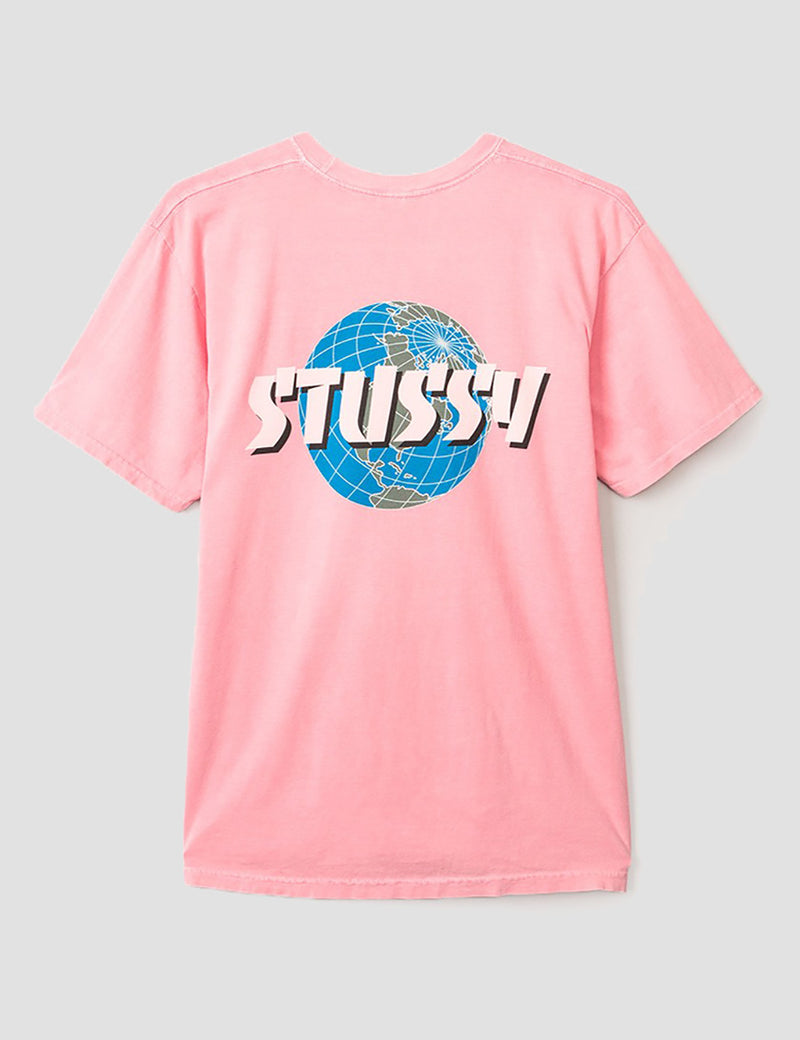 Stussy Global T-Shirt - Pink