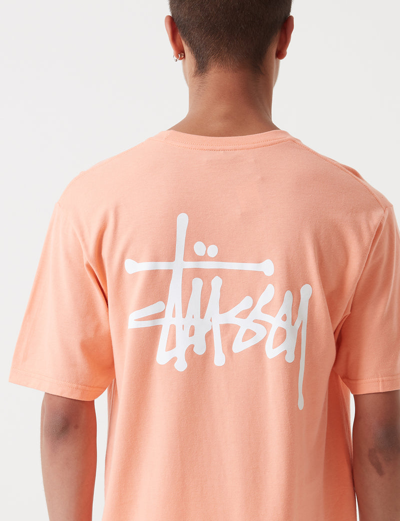 Stussy Basic Logo T-Shirt - Salmon