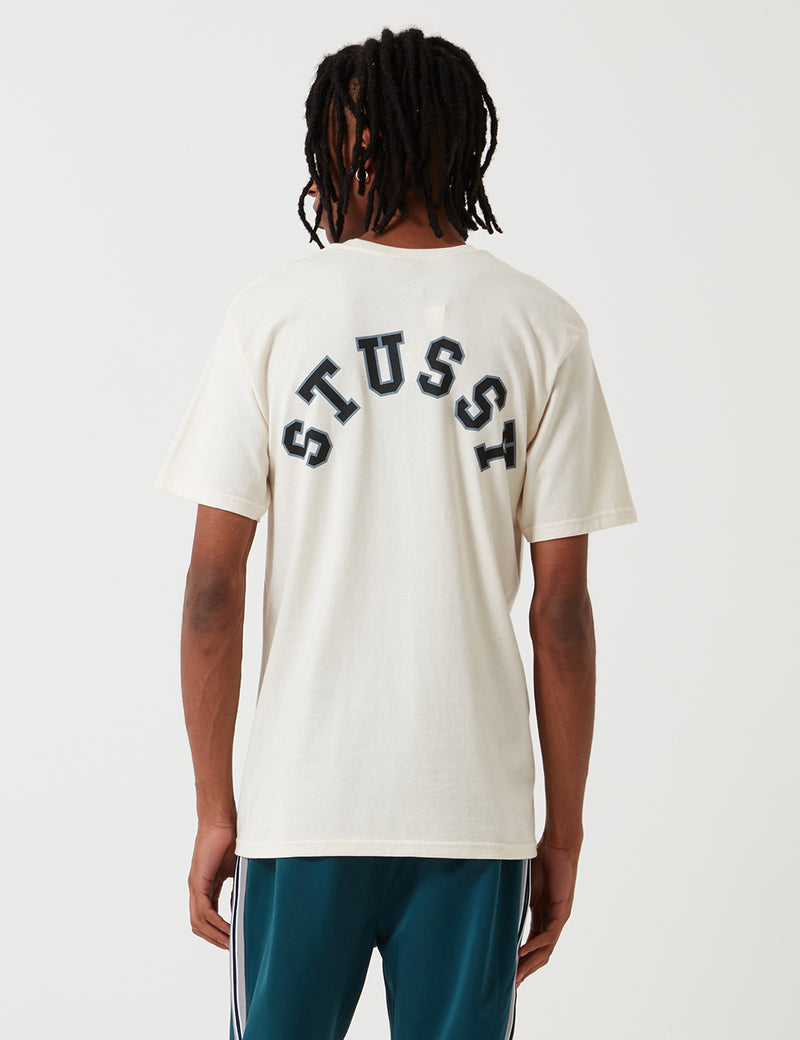 Stussy College Arc T-Shirt - Natural