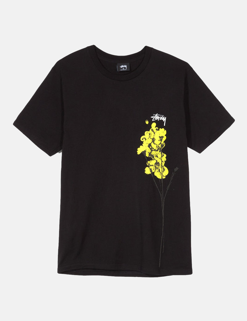 Stussy Dead Flowers T-Shirt - Black