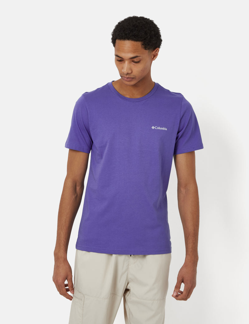 Columbia Rapid Ridge™ T-Shirt II (Campsite Icons) - Purple Lotus