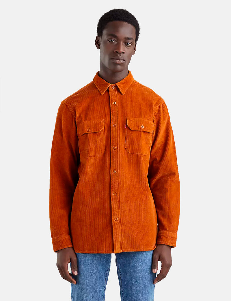 Levis Jackson Cord Worker Shirt - Glazed Ginger