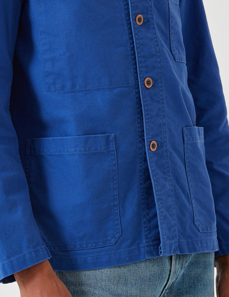 Vetra French Workwear Jacket Short (Dungaree Wash Twill) - Bugatti Blue