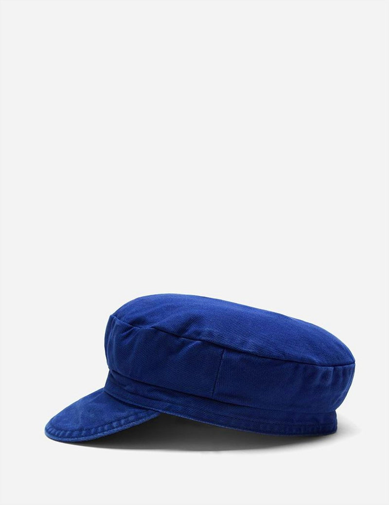 Vetra French Bakerboy Cap (Dungaree Wash Twill) - Hydrone Blue