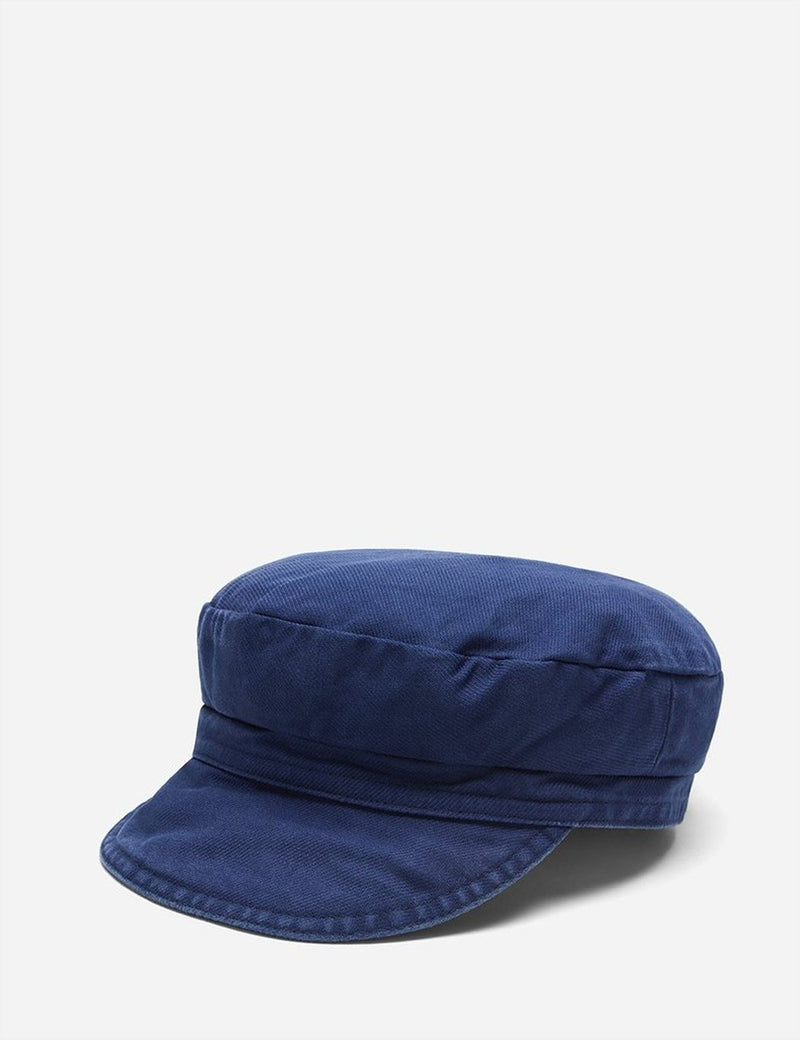 Vetra French Bakerboy Cap (Dungaree Wash Twill) - Navy Blue