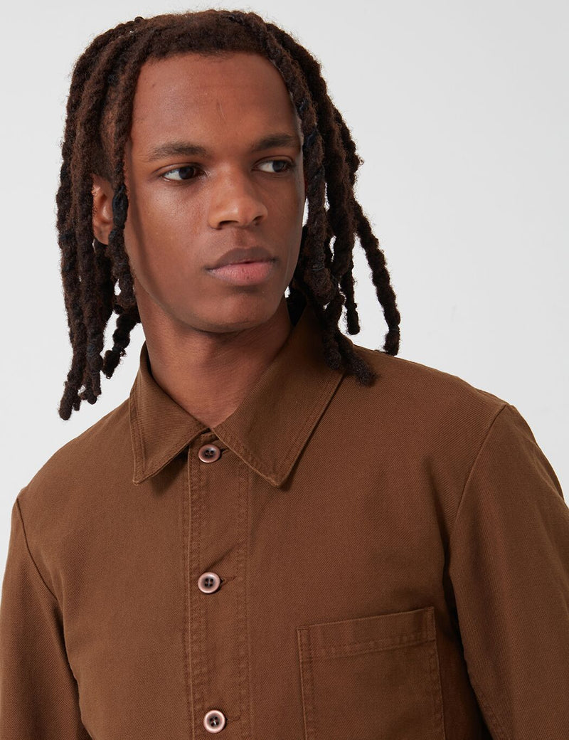 Vetra French Workwear Jacket Short (Cotton Drill) - Camel