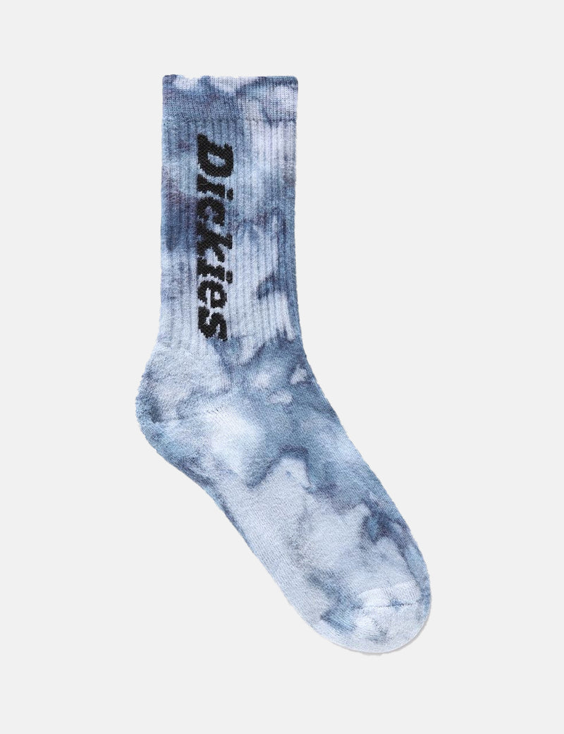 Dickies Greenwald Socks (Tie Dye) - Fog Blue