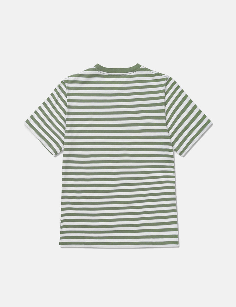 Wood Wood Sami Classic Stripe T-Shirt - Light Green