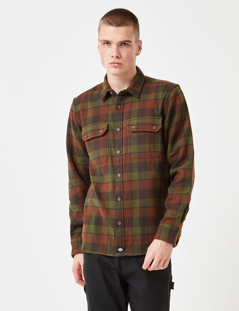 Dickies Cooperstown Checked Shirt - Green