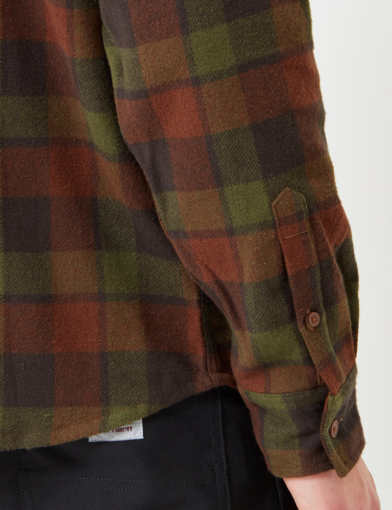Dickies Cooperstown Checked Shirt - Green
