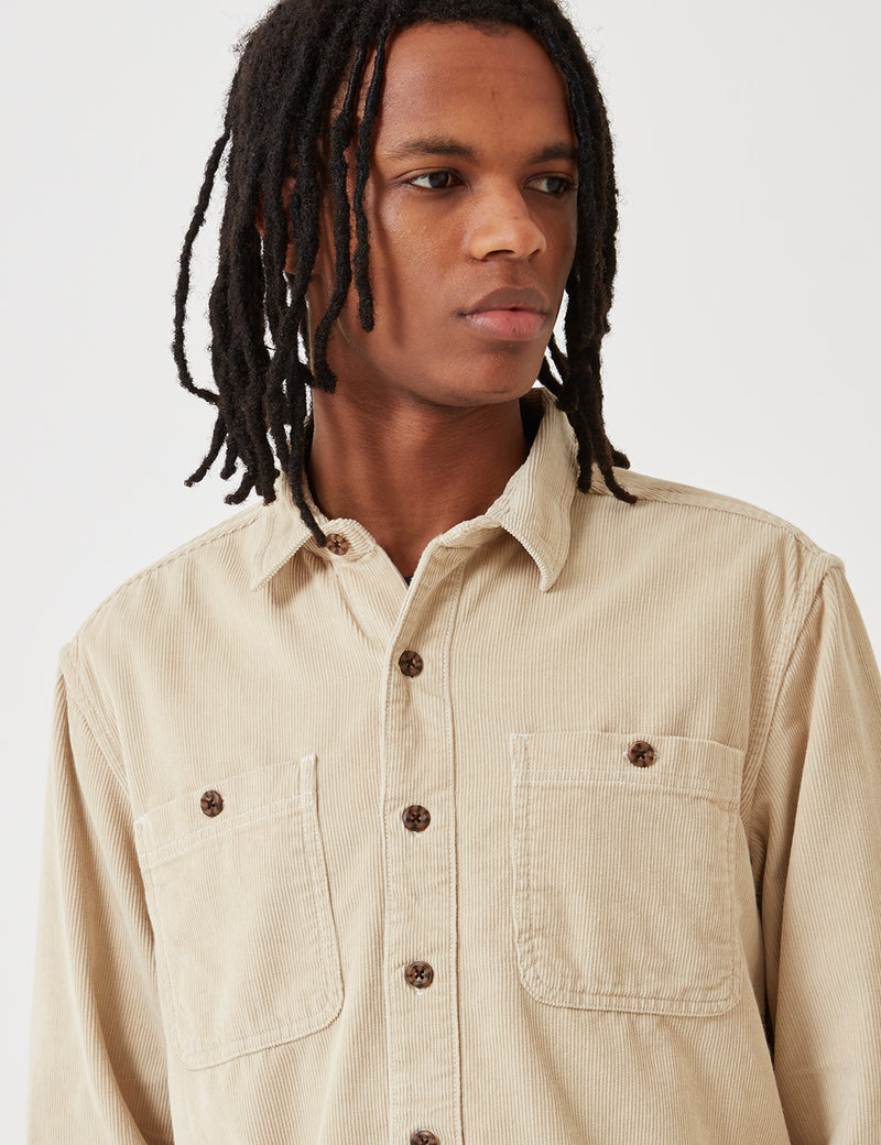 Dickies Bayville Cord Shirt - Oyster Grey
