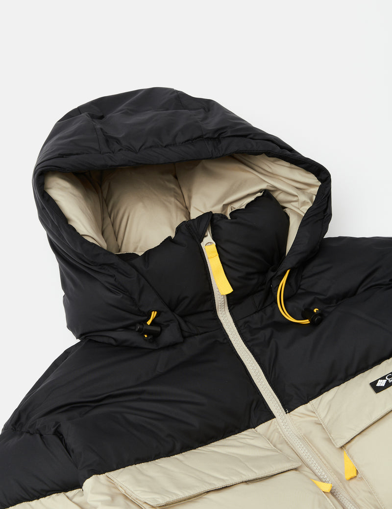 Columbia Ballistic Ridge Oversized Puffer Jacket - Ancient Fossil White/Black