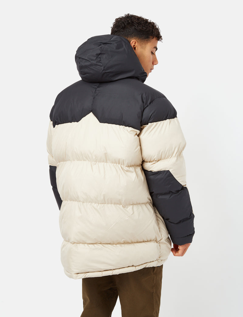 Columbia Ballistic Ridge Oversized Puffer Jacket - Ancient Fossil White/Black