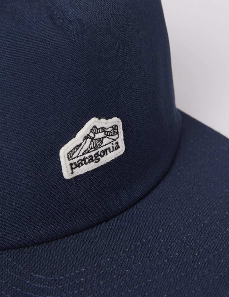 Patagonia Line Logo Ridge Stripe Funfarer Cap - New Navy Blue