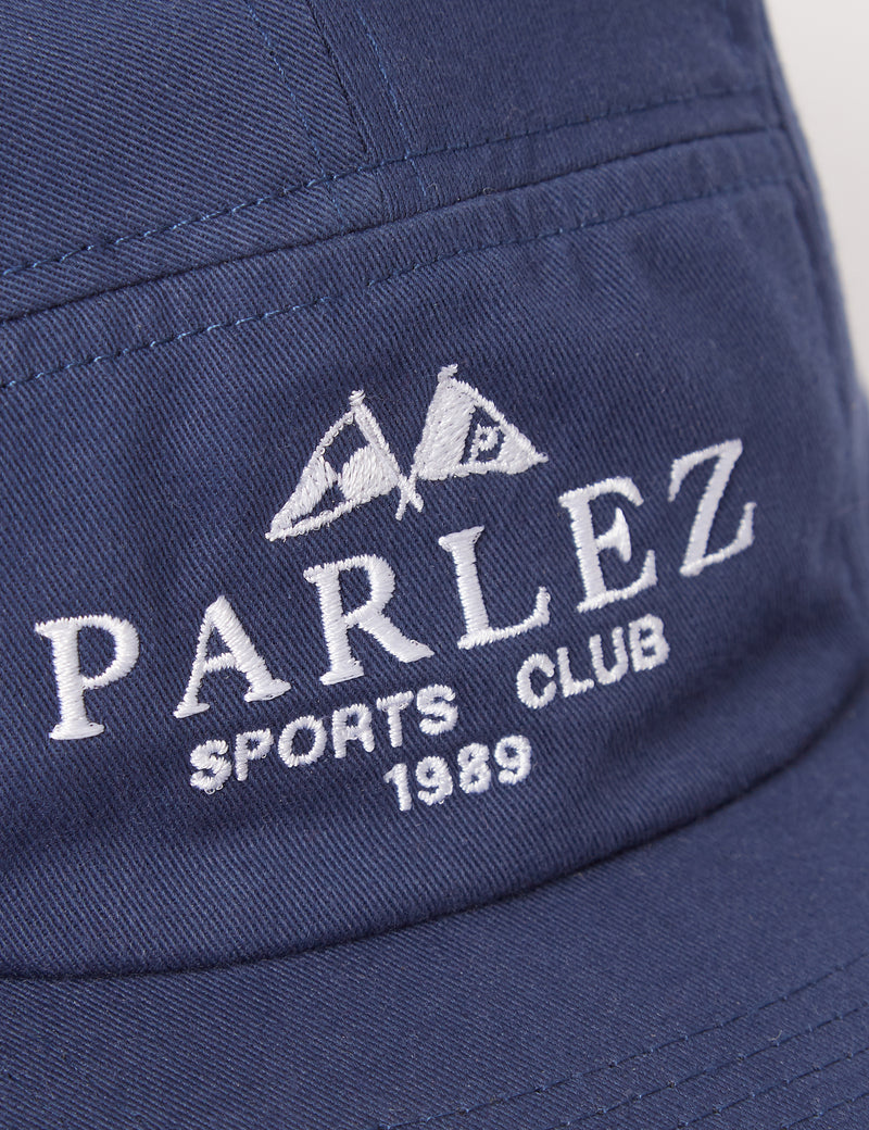 Parlez Sports Club 5 Panel Cap - Navy Blue