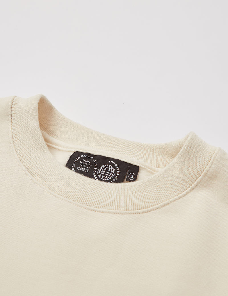 Carrier Goods Logo Crew Sweatshirt - Ecru