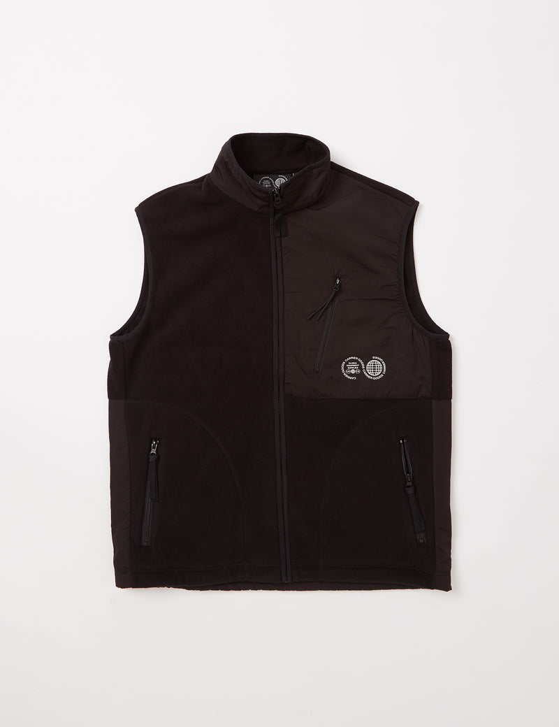 Carrier Goods Micro Fleece Vest - Black