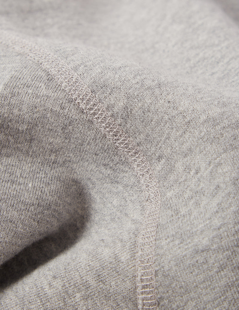 Bhode Pigment Dyed 1/4 Zip Sweat (Organic/Canada Origin, 16oz) - Archive Grey