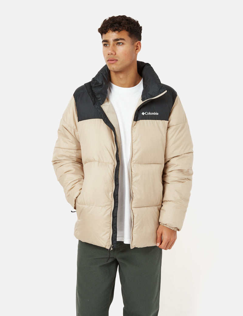 Columbia Puffect II Jacket - Ancient Fossil White/Black