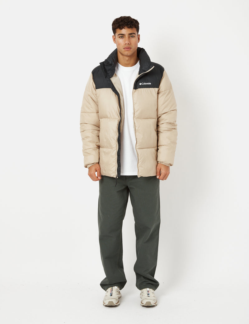 Columbia Puffect II Jacket - Ancient Fossil White/Black