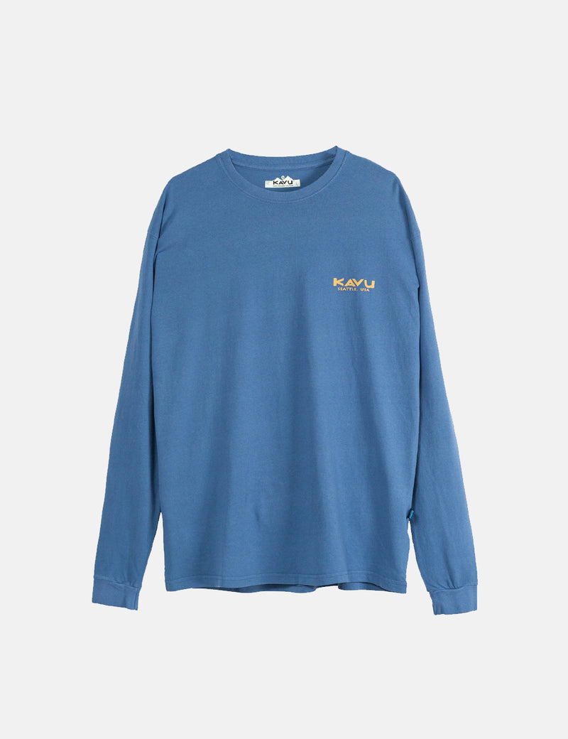 Kavu True Long Sleeve T-Shirt - Atlantic Blue