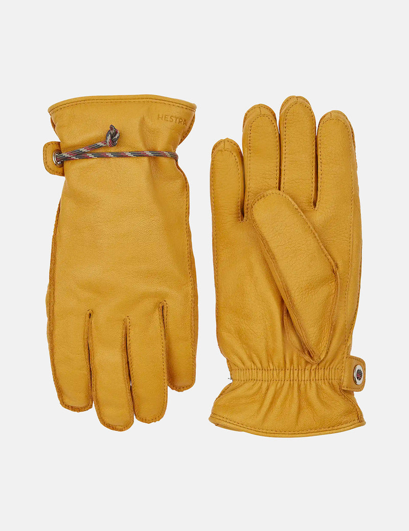 Hestra Granvik Gloves (Elk Leather) - Yellow