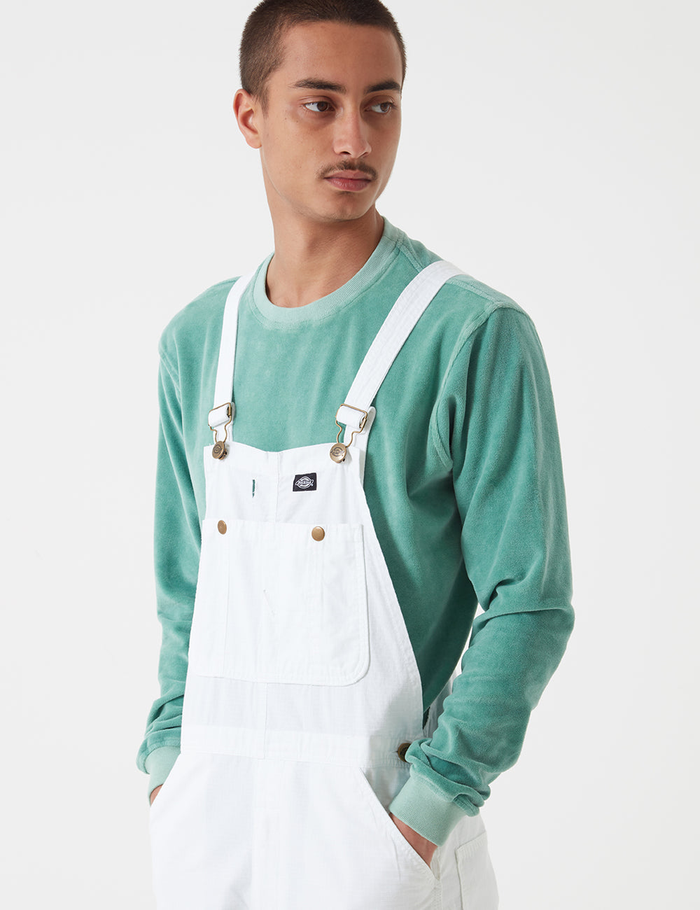 Dickies Purdon Bib Overalls - White – URBAN EXCESS USA