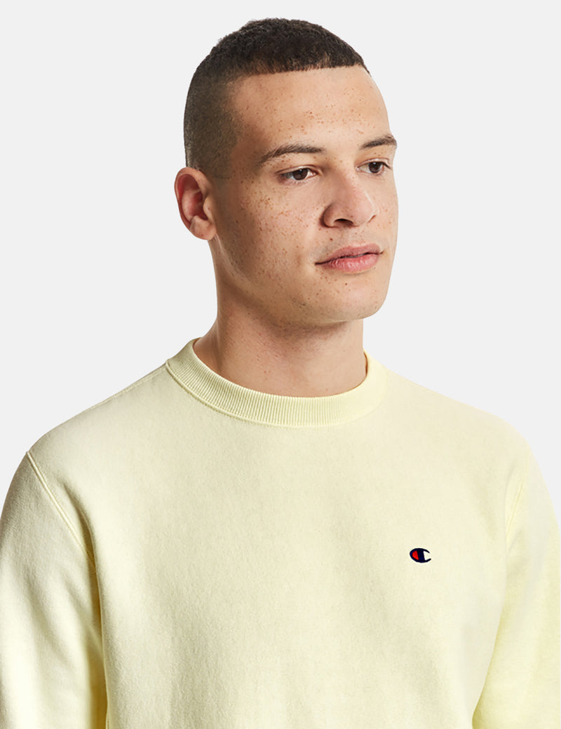 Champion Reverse Weave Sweatshirt - Light Yellow