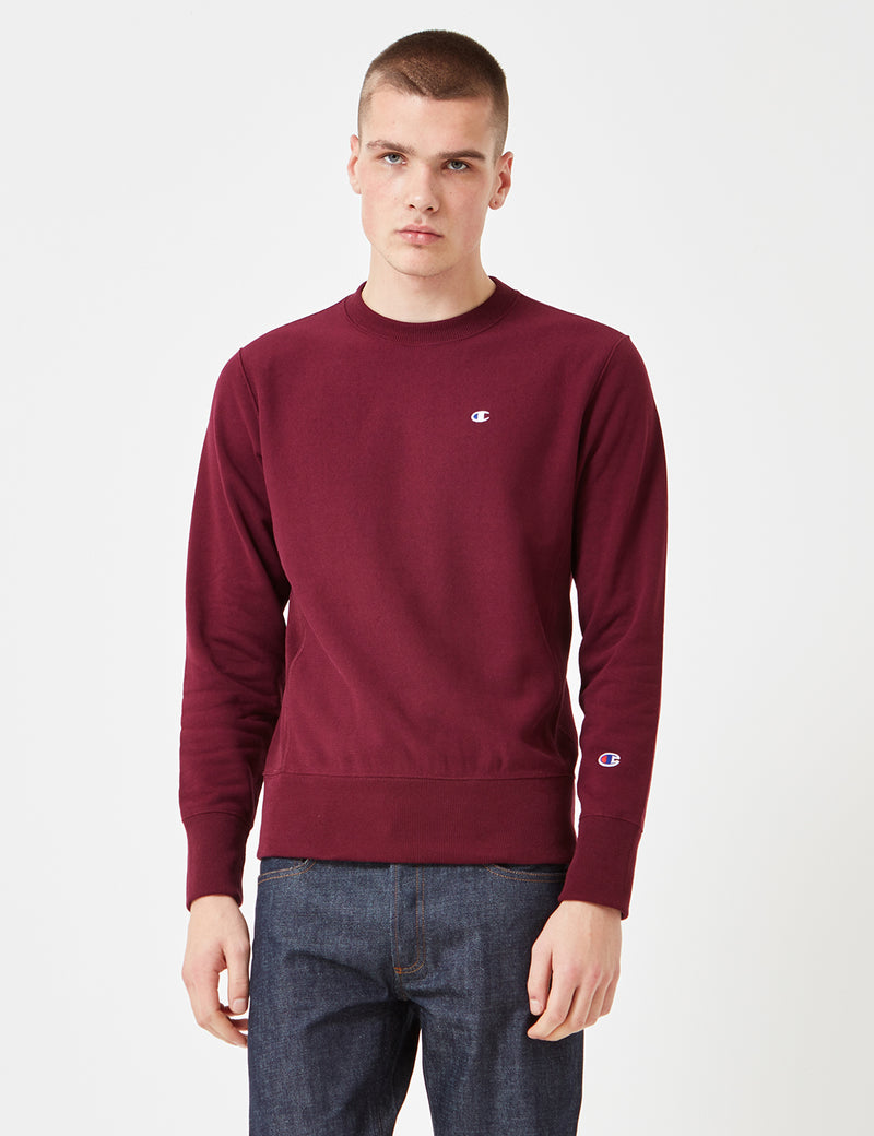 Champion Reverse Weave Sweatshirt - Burgundy