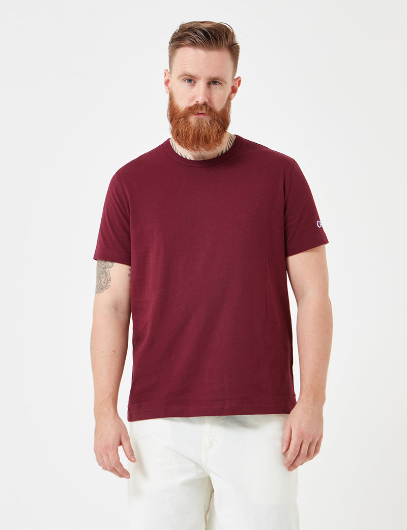 Champion Reverse Weave T-Shirt - Burgundy