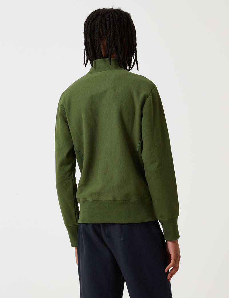 Champion Reverse Weave Half Zip Sweatshirt - Green