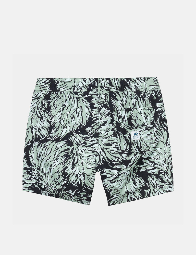 Carhartt-WIP Shaka Swim Short (Hinterland Print) - Black