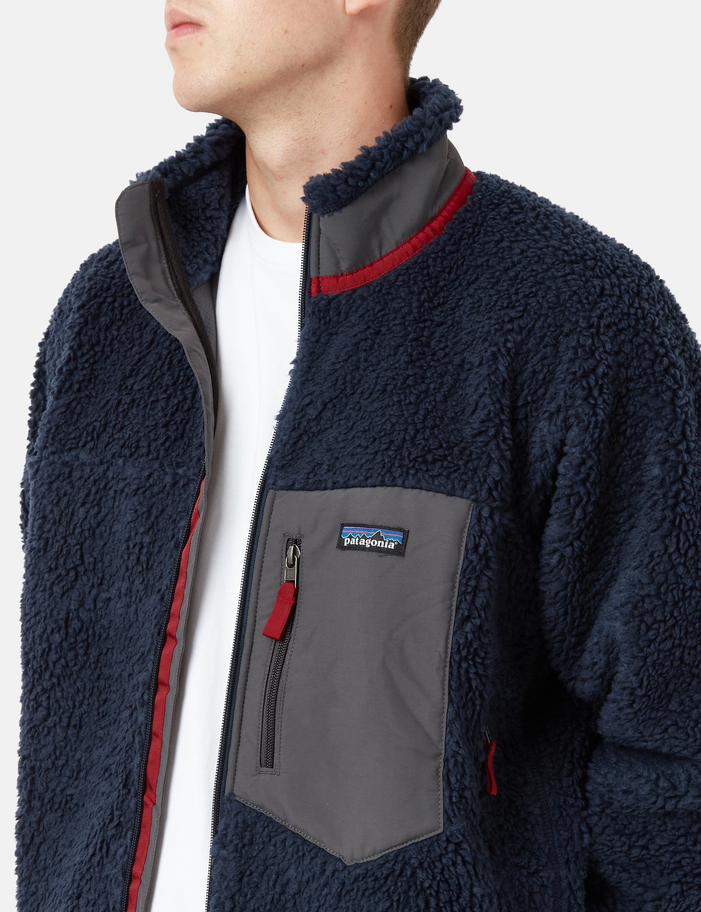 Patagonia Classic Retro-X Jacket - New Navy/Wax Red