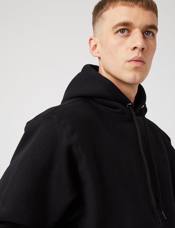 Camber Hooded Sweatshirt (12oz) - Black