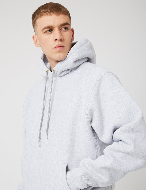 Camber Hooded Sweatshirt (12oz) - Ash Grey