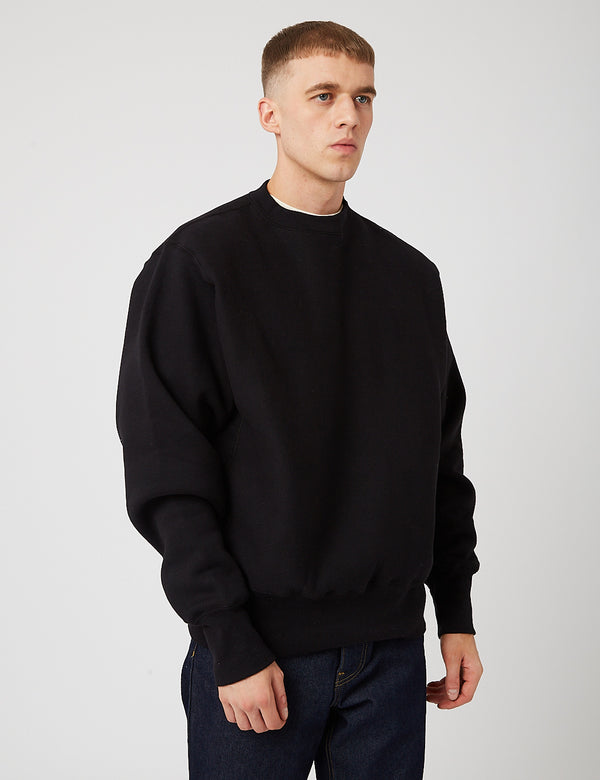 Camber Crew Neck Sweatshirt (12oz) - Black