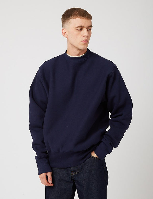 Camber Crew Neck Sweatshirt (12oz) - Navy Blue