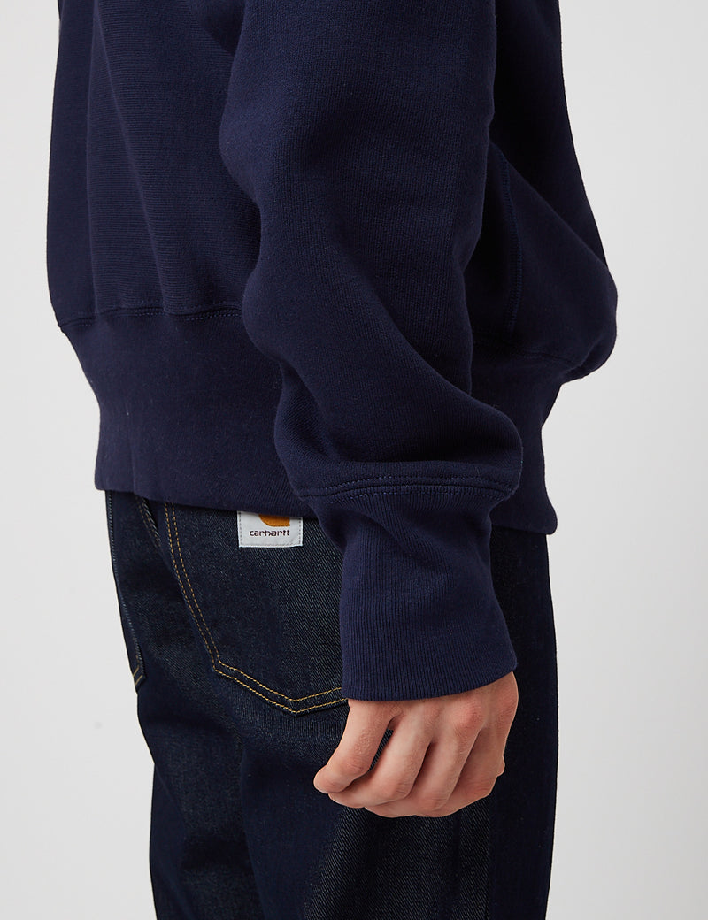 Camber Crew Neck Sweatshirt (12oz) - Navy Blue