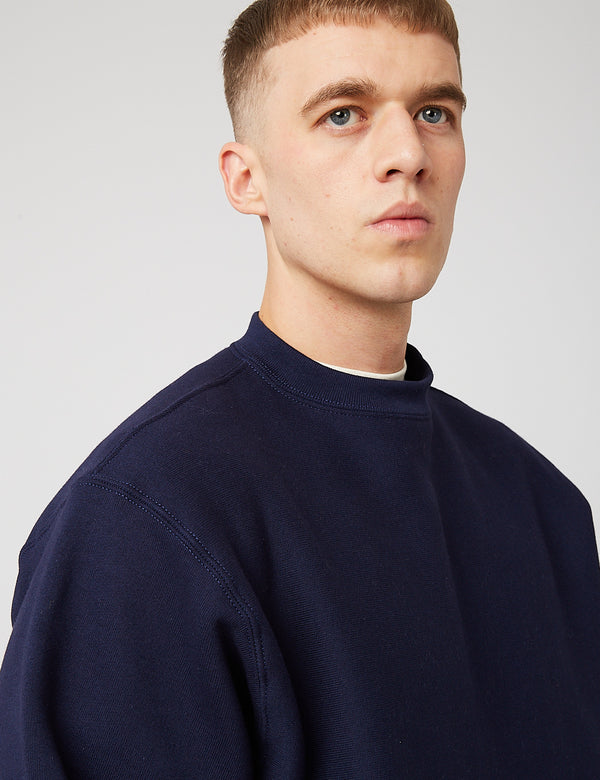 Camber Crew Neck Sweatshirt (12oz) - Navy Blue