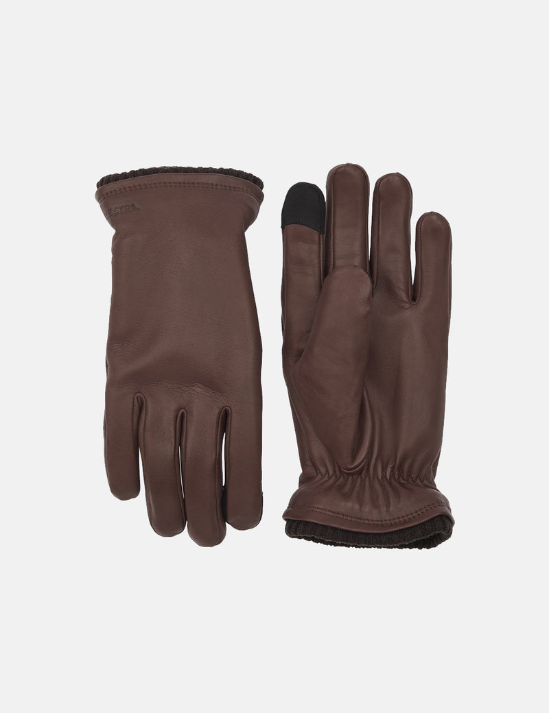 Hestra John Gloves (Hairsheep Leather) - Brown
