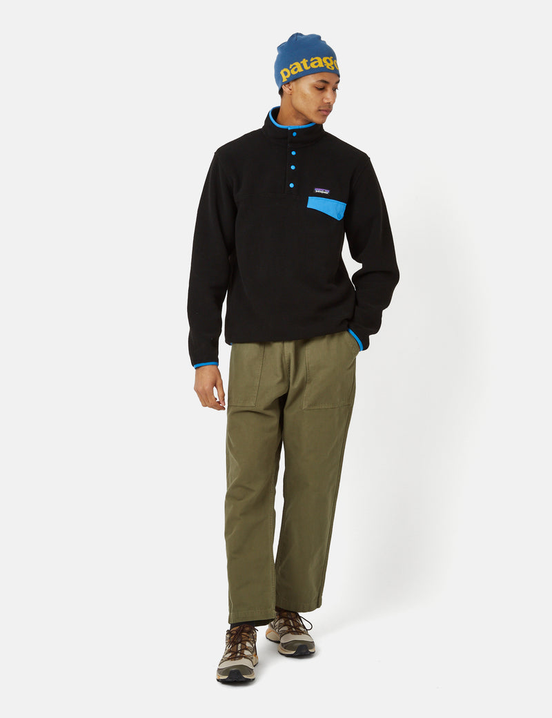 Patagonia Lightweight Synchilla Snap-T Fleece Pullover - Black