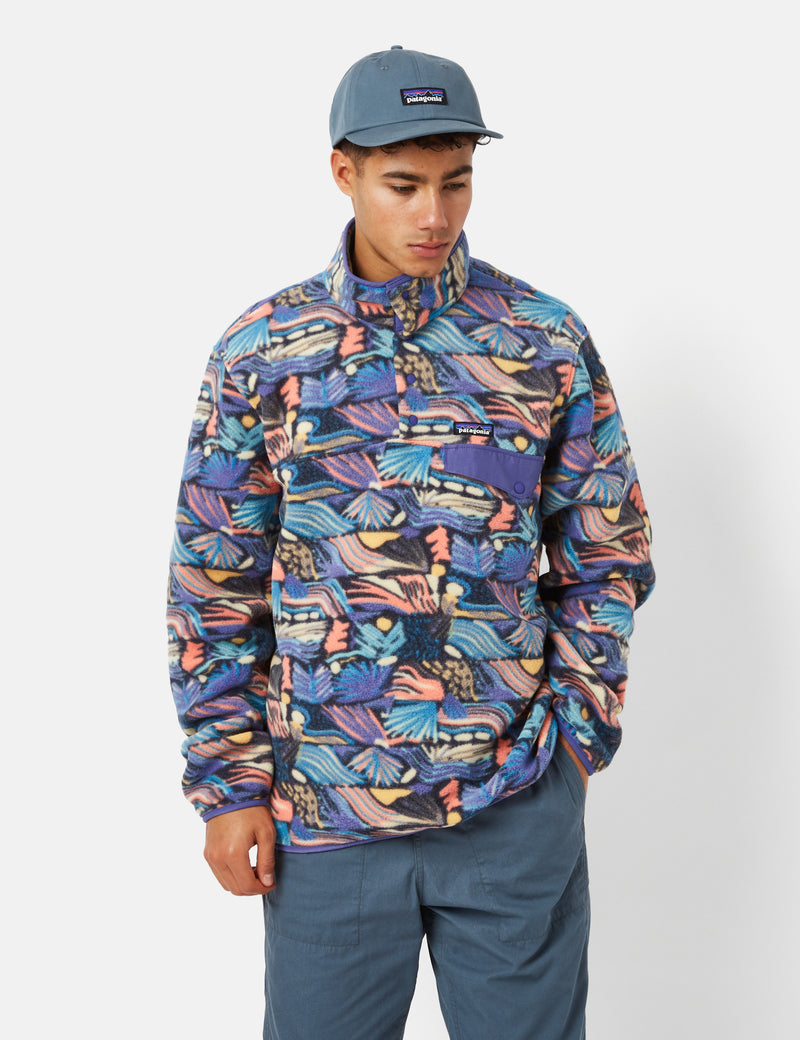 Patagonia LW Synchilla Snap-T Fleece - Joy/Pitch Blue