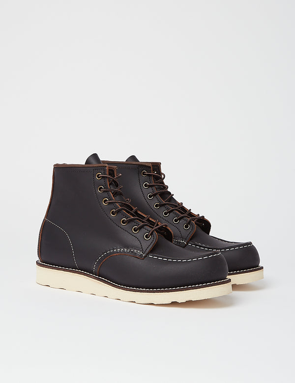 Red Wing Heritage Work 6" Moc Toe Boot (8849) - Black