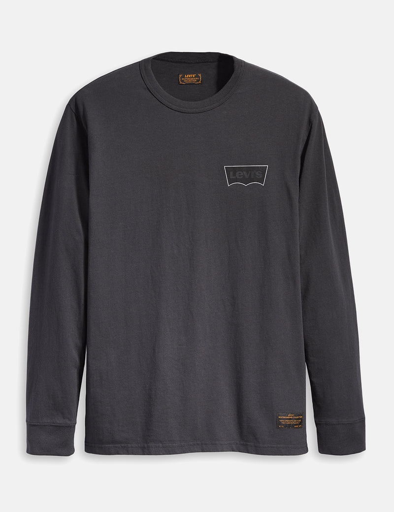 Levis Skate Graphic Long Sleeve T-Shirt - LSC Black/Batwing