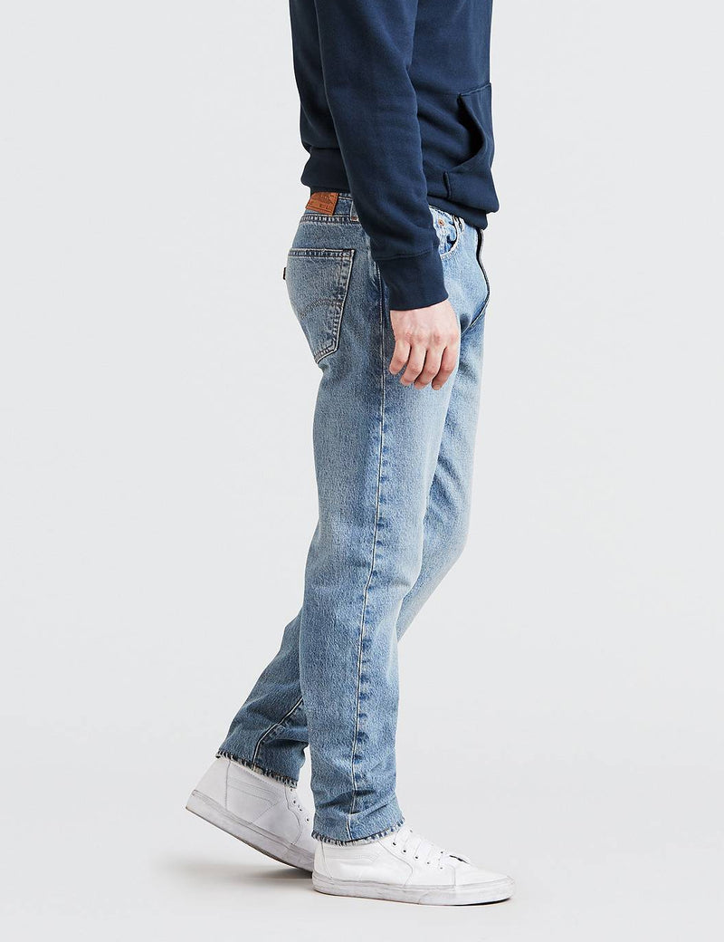 Levis 502 Jeans (Regular Tapered) - Powder Puff Warp Blue