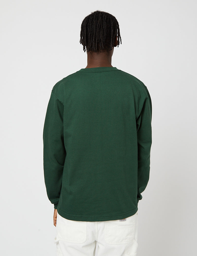 Camber USA 305 Long Sleeve T-shirt (8oz Cotton) - Dark Green