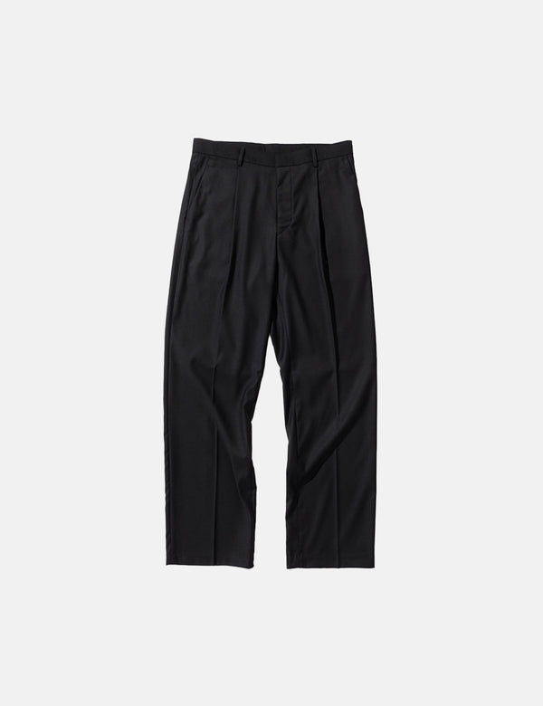 Uniform Bridge Wide Slack Pants - Black