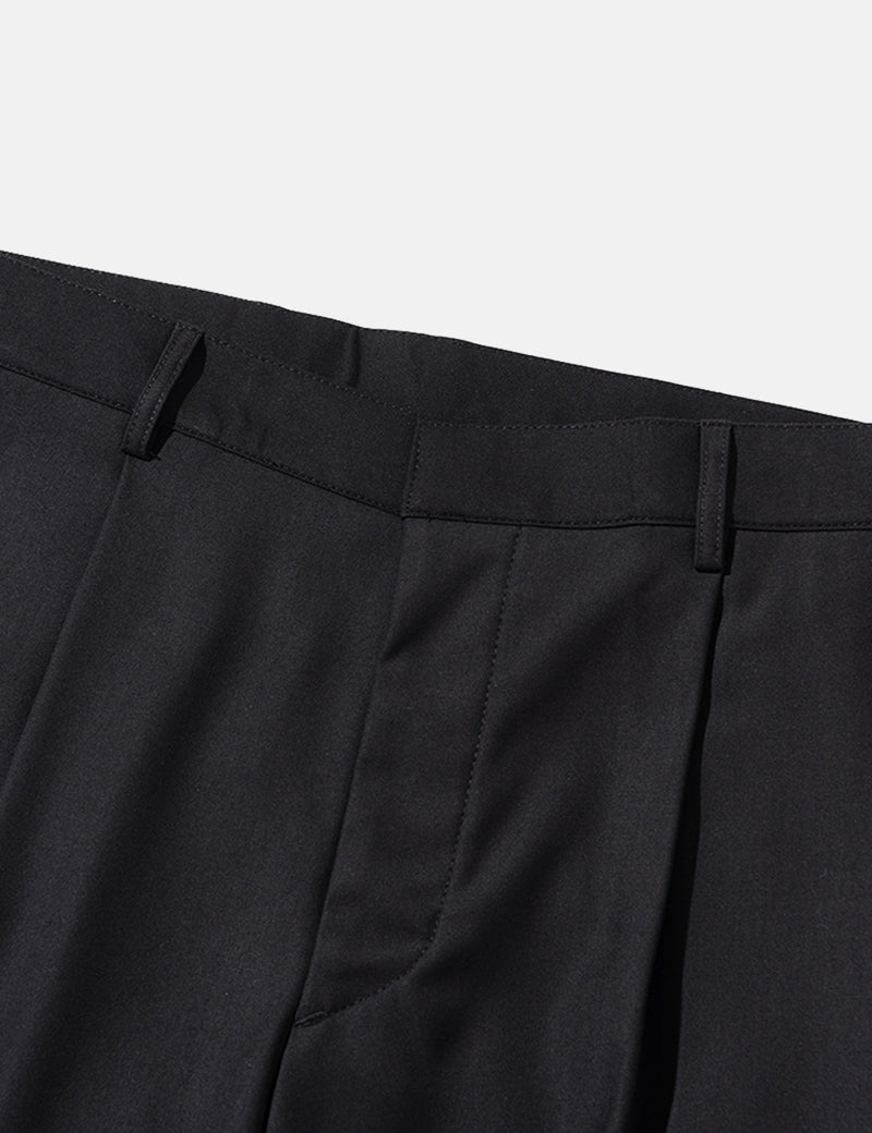 Uniform Bridge Wide Slack Pants - Black