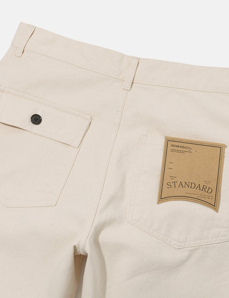 Uniform Bridge Cotton Fatigue Pants - Natural