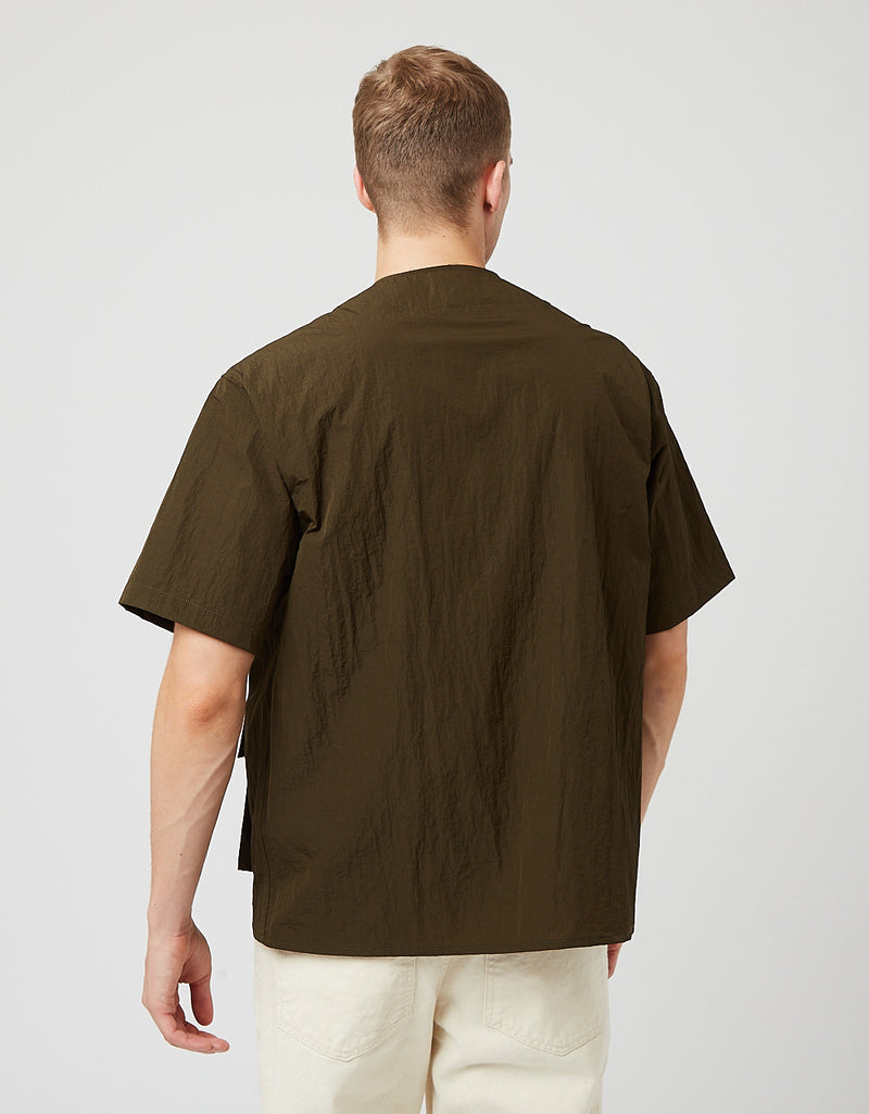 Uniform Bridge Cardigan Shirt - Khaki Green